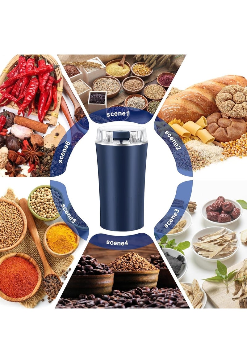 JAJEEK Electric Coffee Grinder 300W, Espresso Bean Spice Grinder with Stainless Steel Blades, Multifunctional Grinder for Coffee Beans, Spices, Herbs, Nuts – Powerful & Durable, Fast Grinding, Compact & Easy to Use, Ideal for Home or Office Use  - Image 4