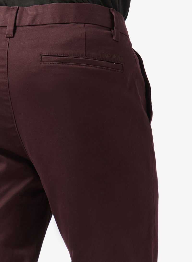 Slim Cotton Stretch Trousers