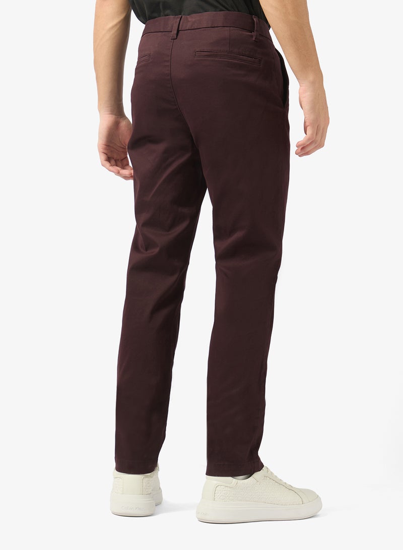 Slim Cotton Stretch Trousers