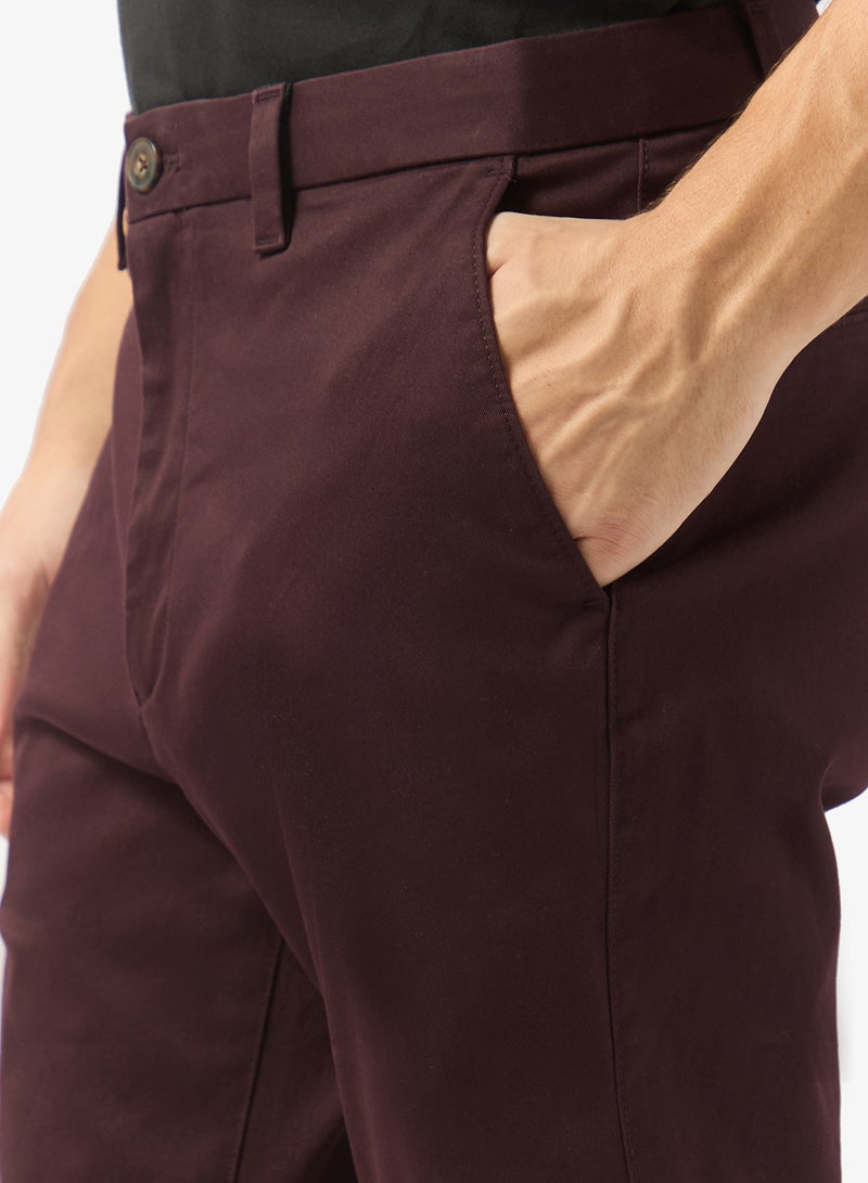 Slim Cotton Stretch Trousers