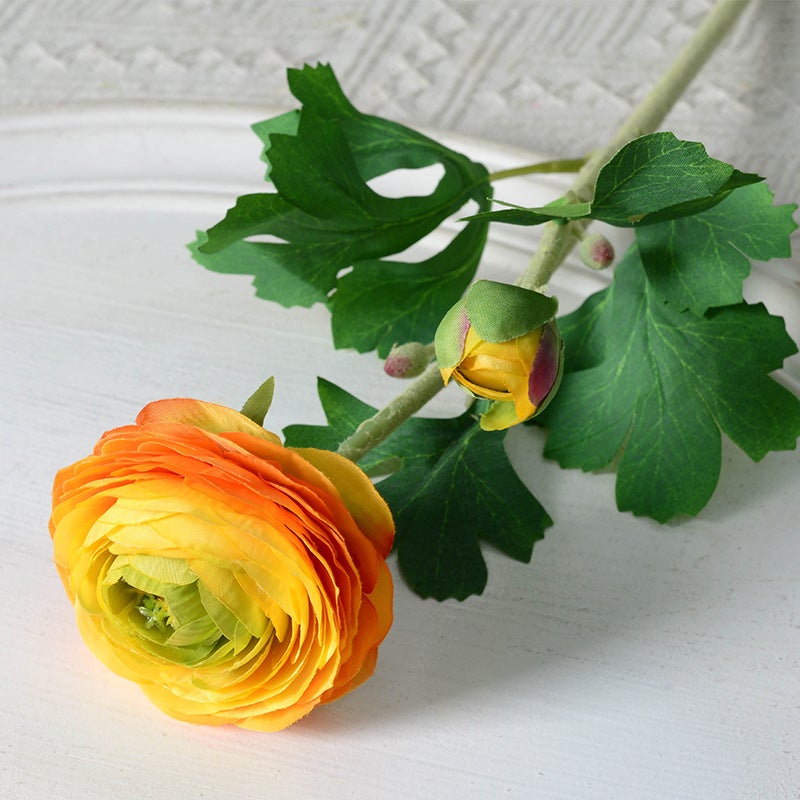 Generic Vintage European Lotus Artificial Flower Decoration Yellow 