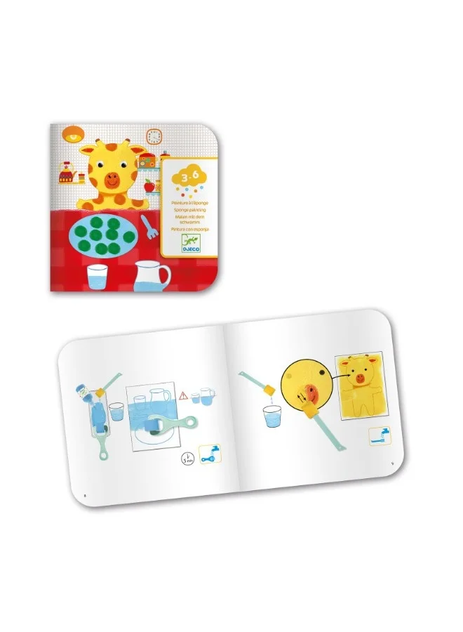 DJECO Sponge Painting - Cuddly Toy Adventures