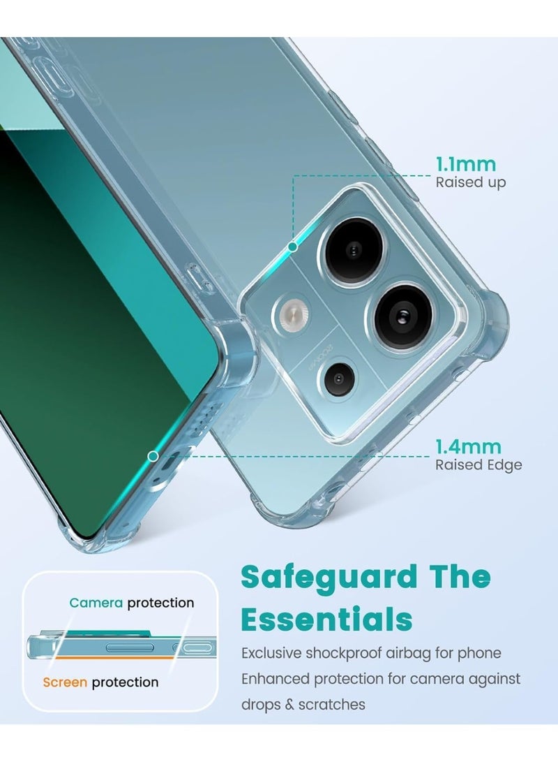 Xiaomi Poco F6 Pro Case,Redmi K70 Case,Redmi K70 Pro Phone Case Clear, Reinforced Corners Scratch Resistant TPU Rubber Soft Silicone Best Cmera Protective Clear Cover for Poco F6 Pro/Redmi K70/K70 Pro - Image 3