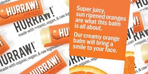 Hurraw! Orange Lip Balm: Organic, Certified Vegan, Cruelty and Gluten Free. Non-GMO, 100% Natural Ingredients. Bee, Shea, Soy and Palm Free. Made in USA - Image 4