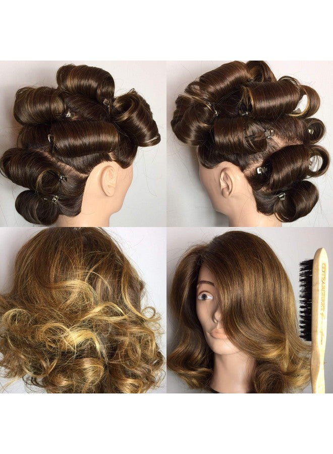 Tearsheet Professional Finishing Hairstyling Brush Teasing Brush With Tail Wood Handle Boar Bristle For Shiny Hair Volume Hair Smooth Hair Back Brush Back Comb Tease Smooth Hair Into Ponytail Updo - Image 3