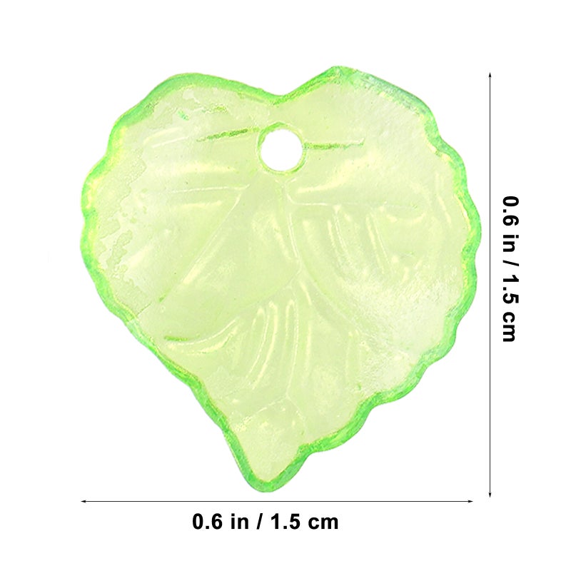 200Pcs DIY Earring Pendants Leaf Shape Ear Drop Hanging Decor Handmade Ear Jewelry Accessories - Image 4