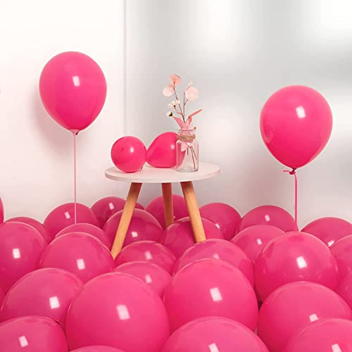 atorakushon Latex Pink Color Super Quality Rubber Balloons 10" Christmas Xmas Balloons Best For Theme Party Decoration Birthday Wedding Anniversary Office Party Purpose Opening Ceremony Pack of 25 - Image 1