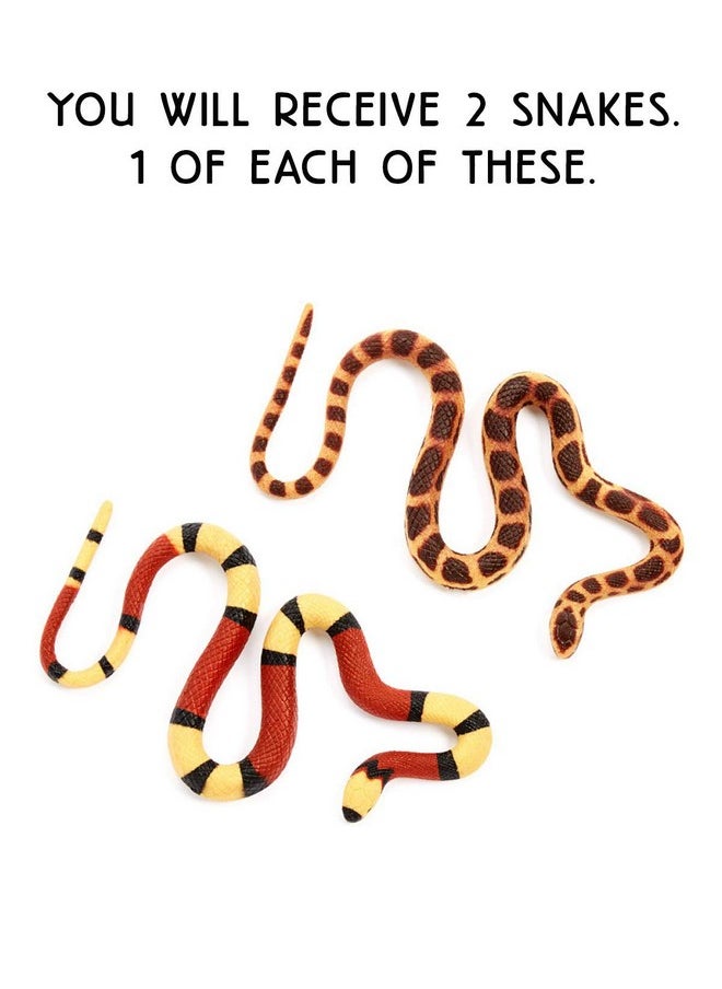 Rhode Island Novelty The Toy Network Fake Snake Mega Stretch Snake 22" Stretches Up To 5 Feet Set Of 2  - Image 3
