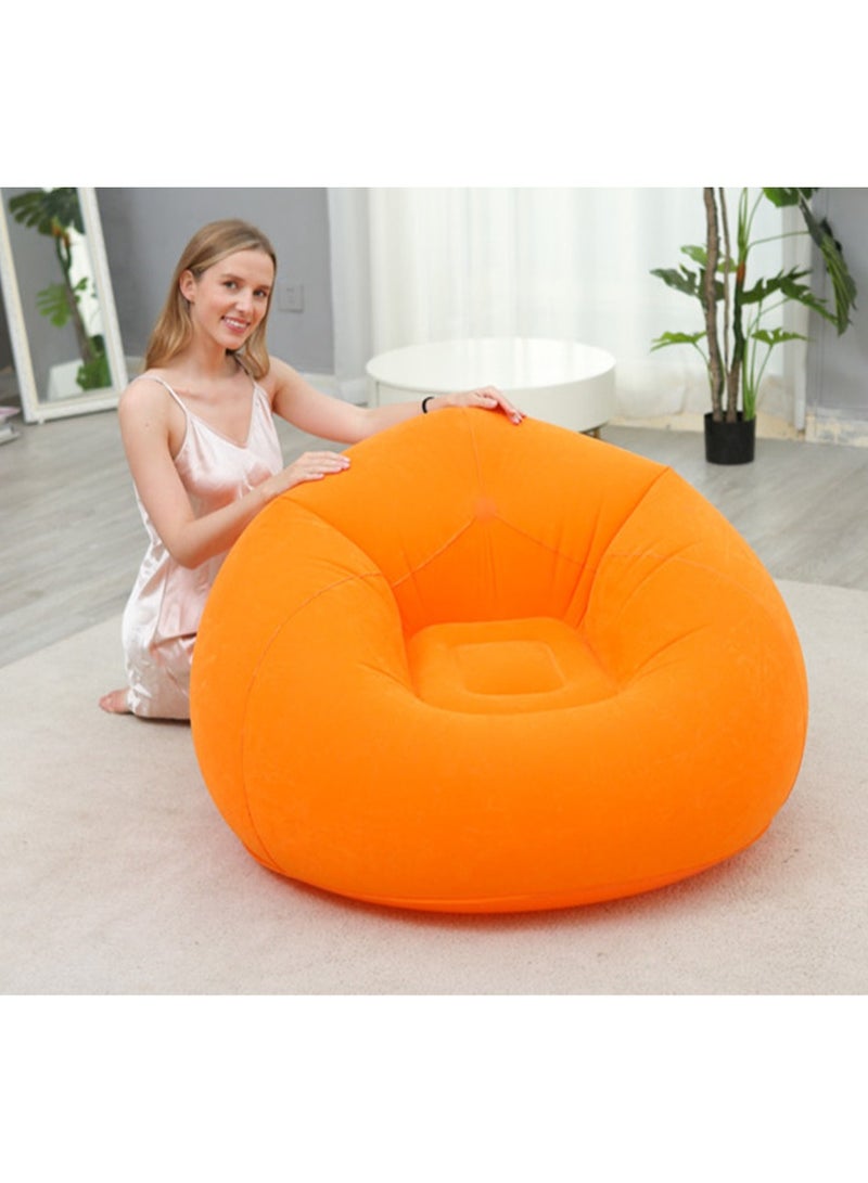 Beanless Bag Inflatable Lounge Chair , Air Sofa Outdoor Inflatable Lazy Sofa Chair 110x110x85cm
