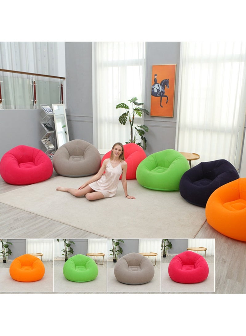 Beanless Bag Inflatable Lounge Chair , Air Sofa Outdoor Inflatable Lazy Sofa Chair 110x110x85cm