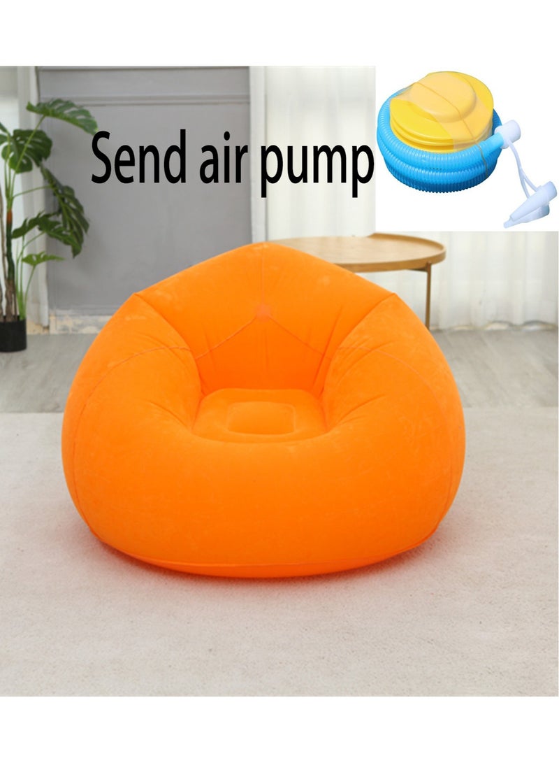 Beanless Bag Inflatable Lounge Chair , Air Sofa Outdoor Inflatable Lazy Sofa Chair 110x110x85cm