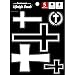 WALL PALZ Decalcomania Christian Crosses Decals Stickers for Car or Truck Window Black White Cross Car Sticker and Christian Cross Stickers - Image 2