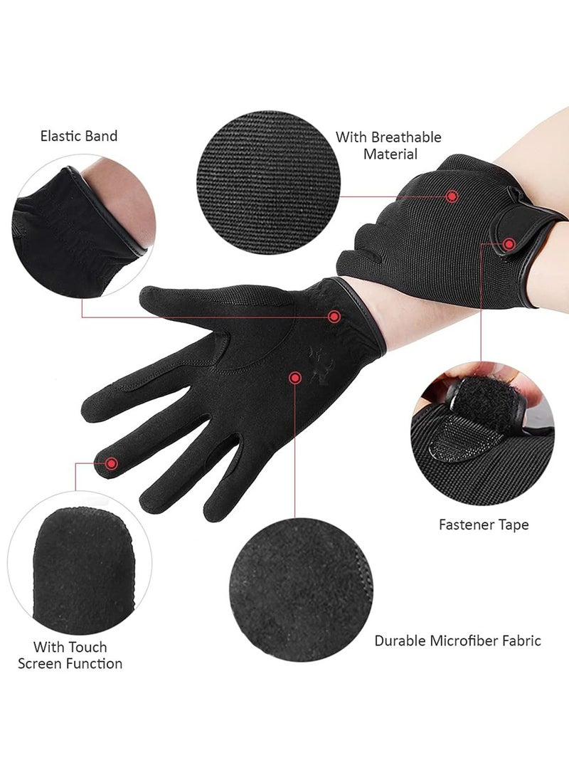 CMGTYYD Riding Glove, Breathable Driving Gloves, Horse Riding Gloves, Horseback Riding Gloves for Cycling Motorbike Racing, Outdoor Motorcycle Screen Touch for Children Men Women  - Image 2