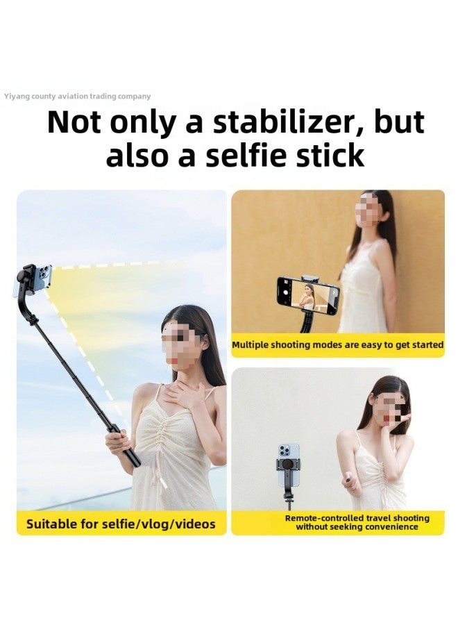 Anti-shake Mobile Phone Stabilizer Shooting Hand-held Pan-tilt Selfie Stick Vlog Photo Live Support Vibration-Color:Flagship  One-button Horizontal And Vertical Racket ◆ Telescopic Rod Folding Tripod.  - Image 4