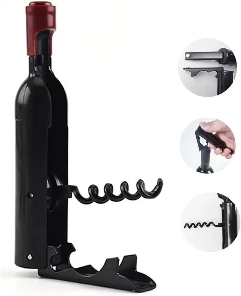 Iktu Magnetic Bottle Opener - Stick to Refrigerator for Wine and Beer Bottles Cute Two-Function Wine Bottle Shaped Magnetic Bottle Opener for Fridge - Image 2