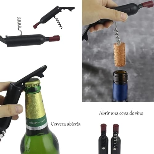 Iktu Magnetic Bottle Opener - Stick to Refrigerator for Wine and Beer Bottles Cute Two-Function Wine Bottle Shaped Magnetic Bottle Opener for Fridge - Image 4