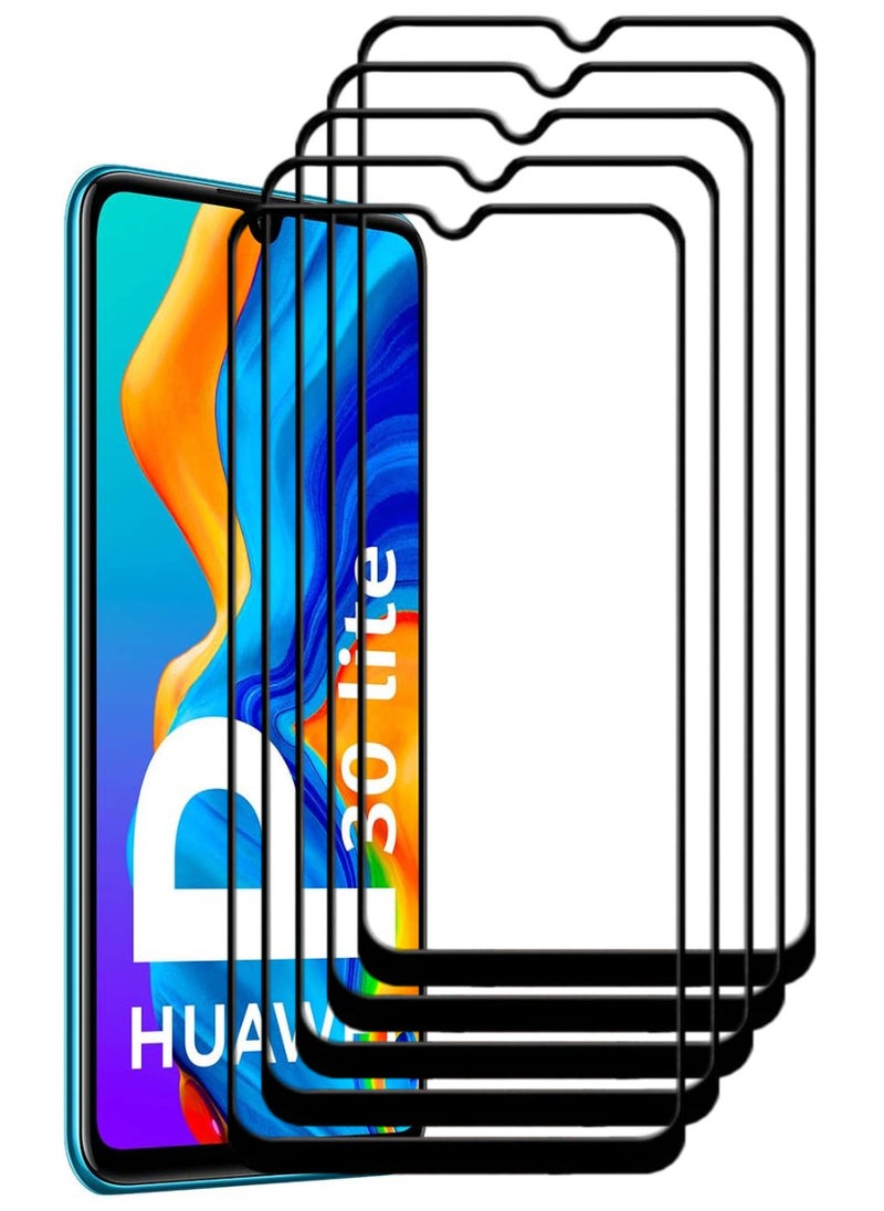 ACLIX 5 Pieces Antistatic ESD Dustproof Premium Quality High Definition Tempered Glass Screen Protector Designed For Huawei P30 lite - Image 1