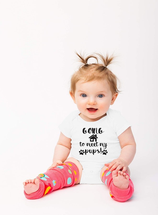 Funnwear سأقابل جروي - بدلة أطفال أساسية مضحكة - ملابس مواليد أولاد - رومبير بنات (مواليد جدد، أبيض) - Image 3