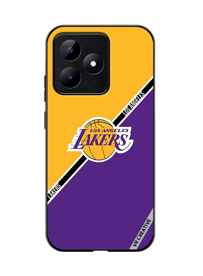 VR CREATIVE غطاء حماية لهاتف Realme C53 بتصميم لوس أنجلوس ليكرز متعدد الألوان - Image 1