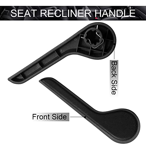 HUSUKU Seat Recliner Handle LH Driver Side RH Passenger Side Front Ebony for 2007-2013 Chevy GMC Pickup Truck SUV (Black) Replaces：15232594 15232598 OE GM-2511A-FL OE GM-2511B-FL - Image 2