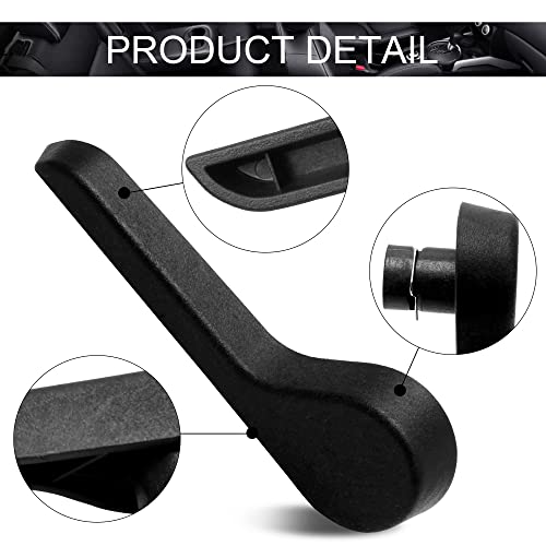 HUSUKU Seat Recliner Handle LH Driver Side RH Passenger Side Front Ebony for 2007-2013 Chevy GMC Pickup Truck SUV (Black) Replaces：15232594 15232598 OE GM-2511A-FL OE GM-2511B-FL - Image 3