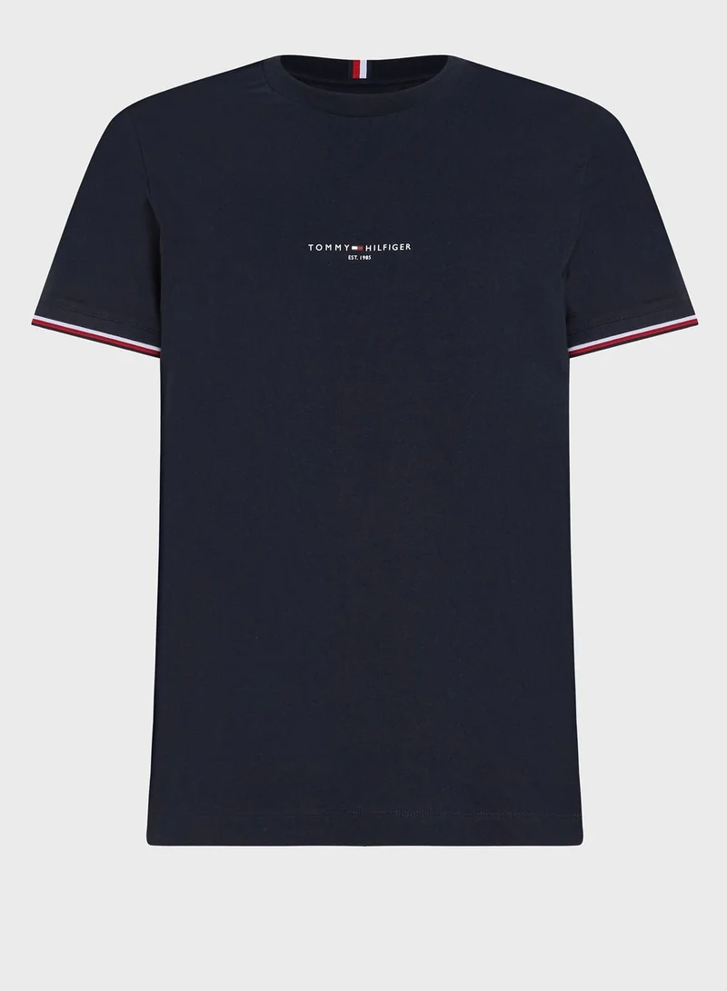 TOMMY HILFIGER Slim T-Shirt With Signature Edges