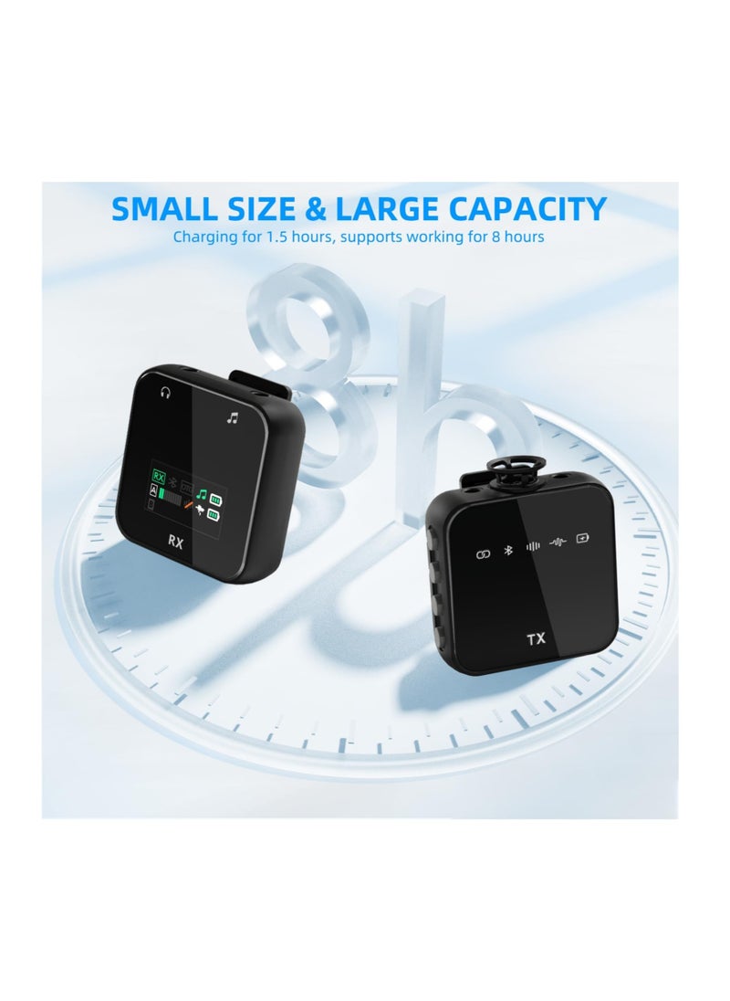 أنمي 2.4G ميكروفون لافالييه اللاسلكي (2TX+1RX)، لآيفون/أندرويد  - Image 4