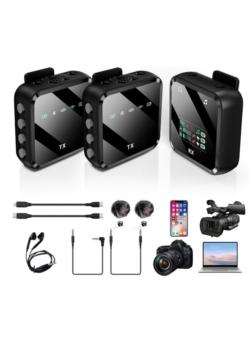 أنمي 2.4G ميكروفون لافالييه اللاسلكي (2TX+1RX)، لآيفون/أندرويد  - Image 1