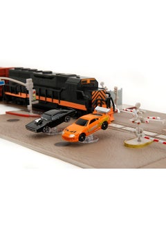 Jada Toys Fast & Furious Final Race Train Nano Scene & 2 1.65" Die-Cast Cars, Toys for Kids and Adults  - Image 3