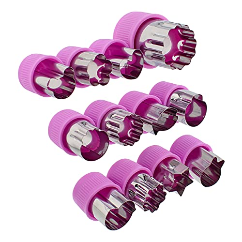Spec101 Vegetable Chopper - 12pc Mini Food Chopper with Flower, Animal, and Shape Fruit Cutter Pieces for Treats - Image 1