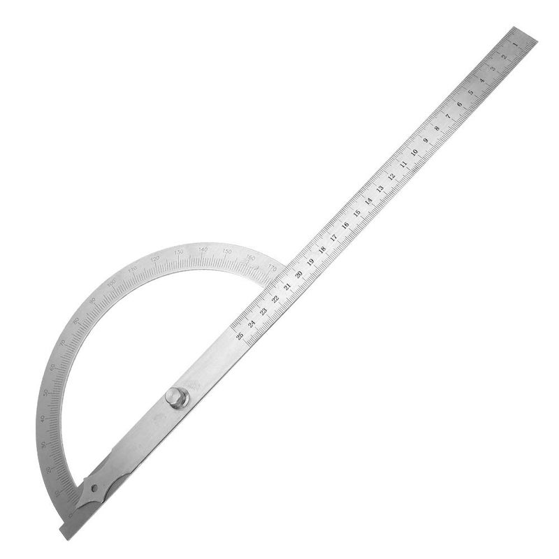 Stainless Steel Angle Protractor 0 180 Degree Goniometer Ruler with Swing Arm for Woodworking Construction - Image 5