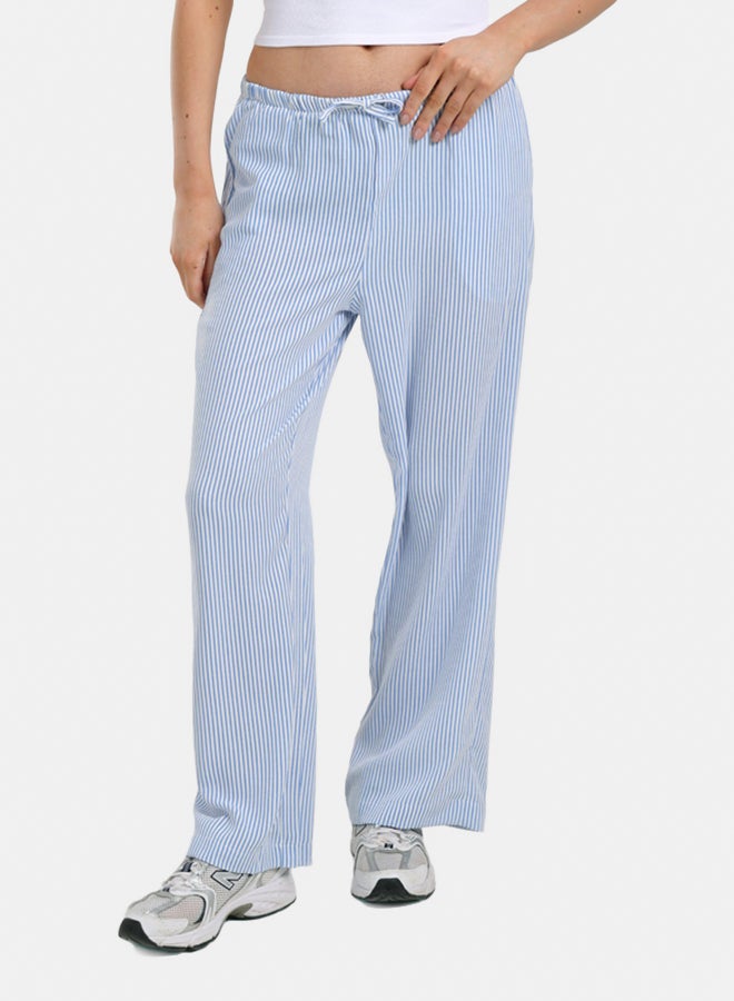 Clue Striped Elastic Waist Pants - Image 1