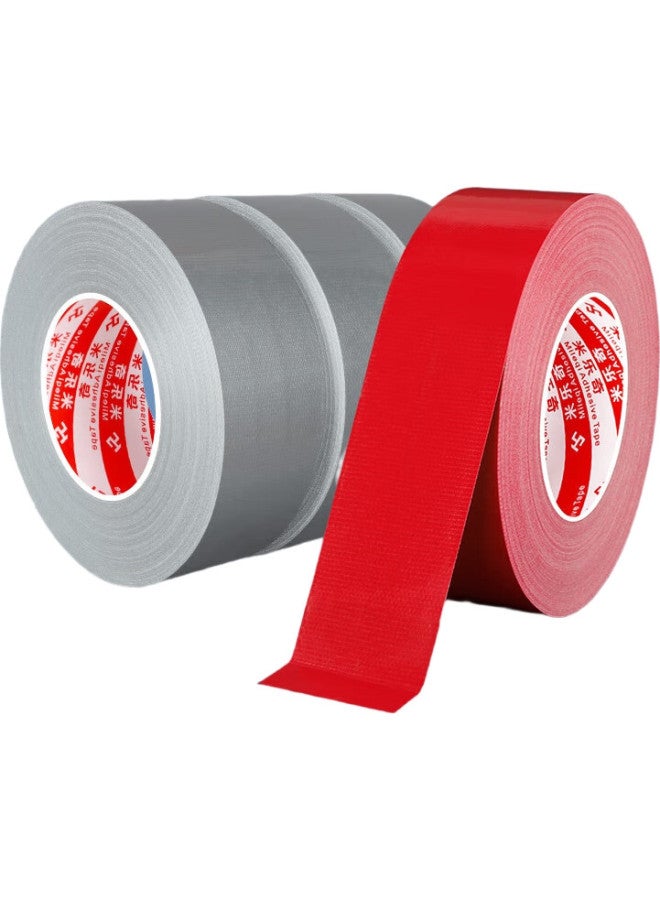Miloch Milaiqi Single-Sided Fabric Tape, 50 Meters, Strong Adhesive, Stage Carpet Seaming Fixation, Waterproof And Moisture-Proof, Industrial Tape, Red, 48Mm Wide * 50M * 1 Roll - Image 2