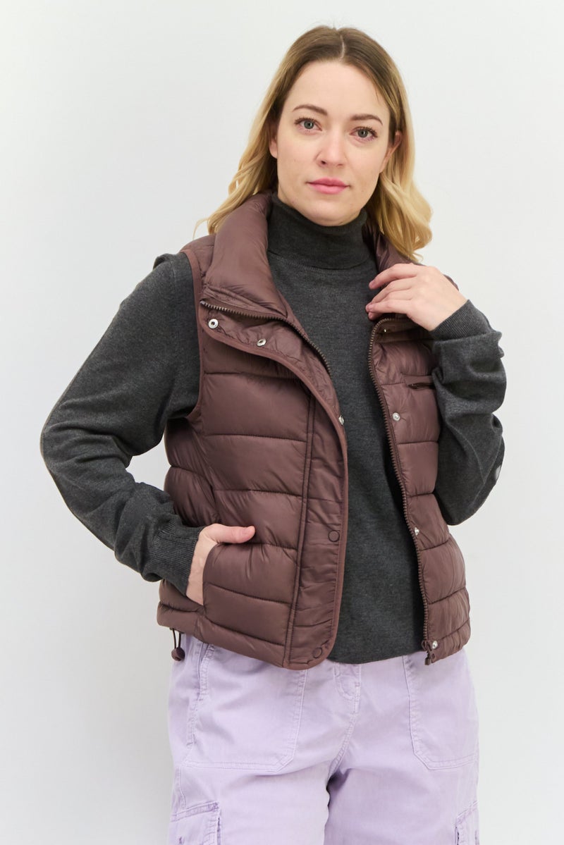 Bearpaw سترة نسائية مبطنة، برقوقي داكن - Image 1