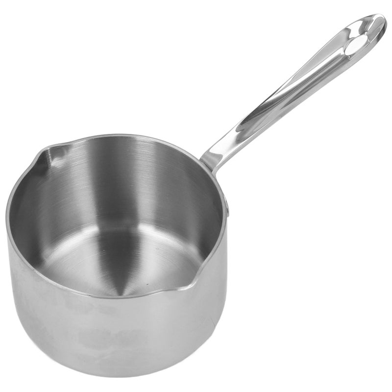 Stainless Steel Hot Milk Pot Chocolate Boiled Sugar Cheese Butter Melting Pot with Dual Pour Spouts - Image 1