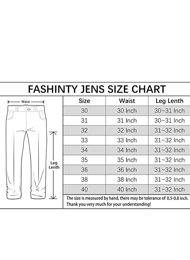 Mens jeans pants straight fit tapered leg skinny jean for work and casual BL-38 - Image 5