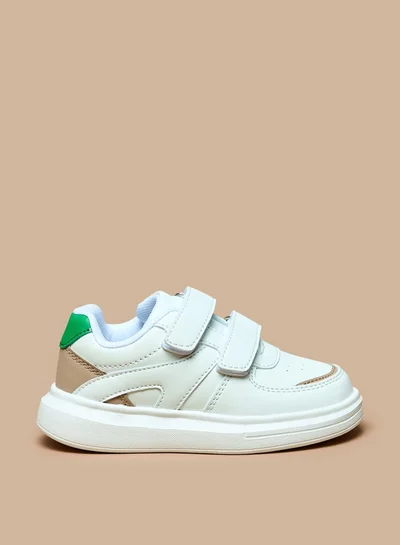 LBL by Shoexpress Boys Panelled Sneakers with Hook and Loop Closure