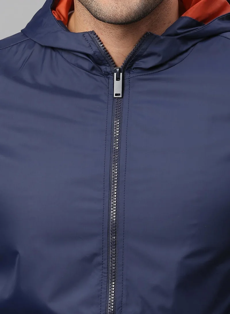 دينيس لينغو جاكيت رجالي كحلي مقلم بقصة عادية من البوليستر 1%