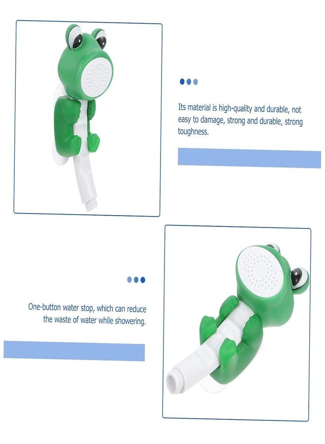 XIBO Creative Cartoon Animals Shower Sprinkler Shower Children's Bathroom Shower Head Handheld Shower Head Baby Bath Showerhead (FROG) - Image 5