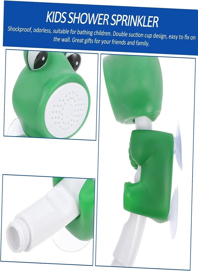 XIBO Creative Cartoon Animals Shower Sprinkler Shower Children's Bathroom Shower Head Handheld Shower Head Baby Bath Showerhead (FROG) - Image 4