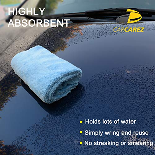 CARCAREZ Microfiber Towels for Cars, Car Drying Wash Detailing Buffing Polishing Towel with Plush Edgeless Microfiber Cloth, 450 GSM 16x16 in. Pack of 6 - Image 5