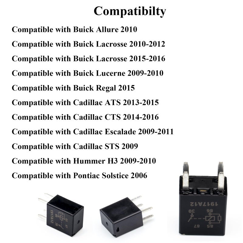 HOPUT 2pcs 4 Pin Multipurpose Relay 12088567 15328866, GM 13500114 D1786C High Power 4 Terminal 8866 8567 8385 Relay - Image 4