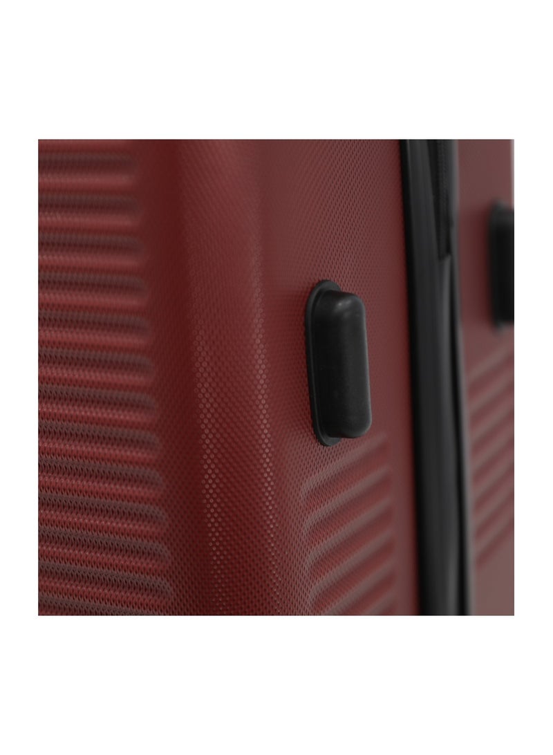 MELIFE Hardshell Luggage Trolley Bag 3 Pieces Set With Spinner Wheels,Burgundy (S-20inch,M-24inch,L-28inch) - Image 5