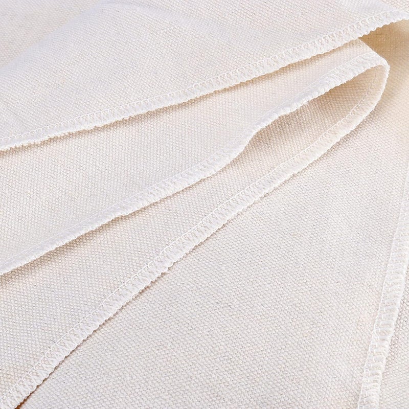 JAPCHET 59 x 157 Inches 4 Yards Natural Linen Needlework Fabric Pure Linen Embroidery Fabric Cloth by The Yard for Needlework Crafts Bags Garments Tablecloths - Image 3