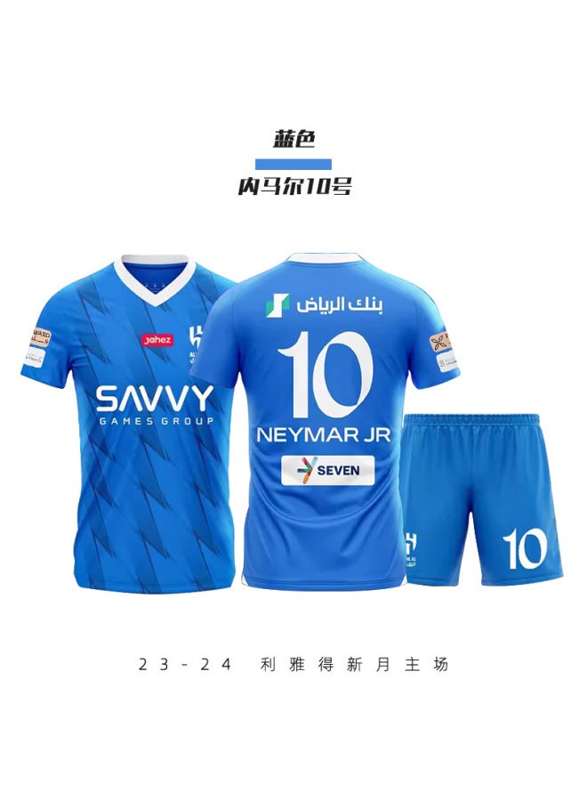 24 Riyadh Crescent 10 Neymar Football Jersey - Image 1