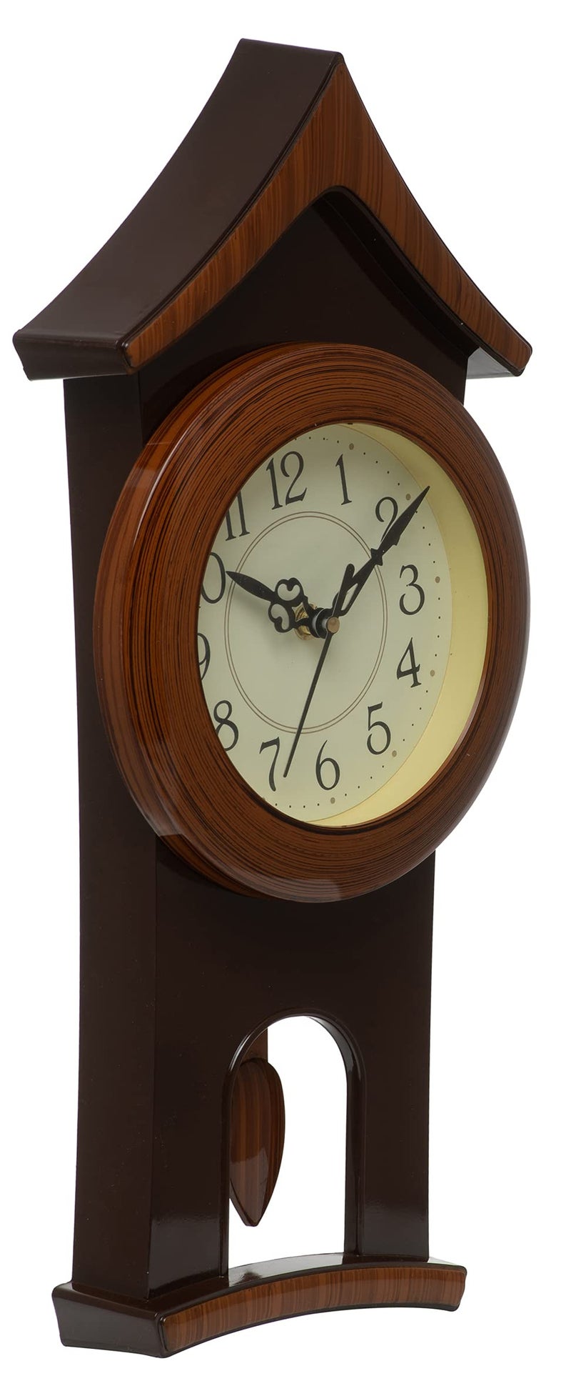 Harbour Analog Latest Stylish New Models Wall Clock with Pendulum for Home Living Room Hall Bedroom (Size Height 40 CM X Width 17.5 CM)- Home Decor Big Size Wall Clock MJ AD 19 MN3 - Image 2