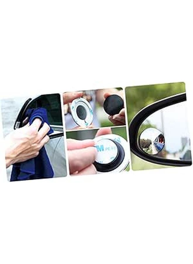 Rotatable Convex Mirror Wide Angle Rear View for Car SUV Truck with Swivel Bracket - Image 1