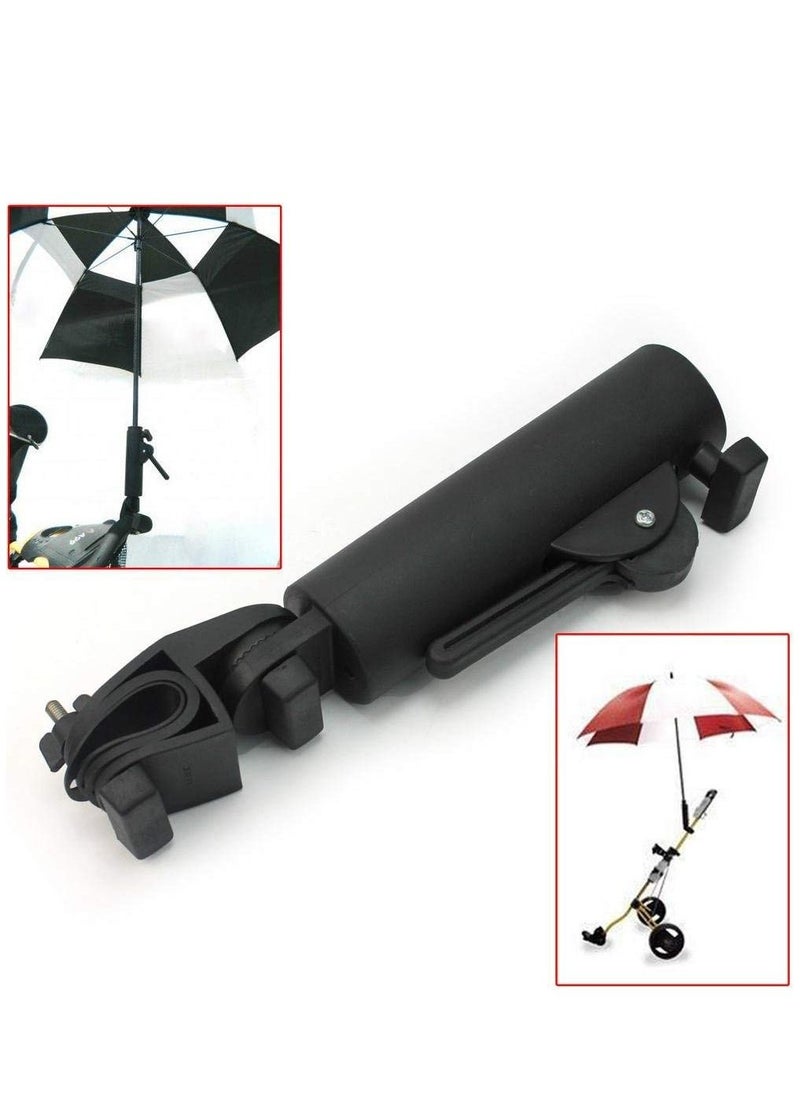 Golf Cart Umbrella Holder, Adjustable Angle, Double Lock Clip Mounting for Bike Fishing Beach Chair Wheelchair, Attachment Stroller Wheelchair (Black) - pzsku/Z95386C08EB4B8482C45FZ/45/_/1666378770/7f0afcf1-e026-448f-848f-93af0a8f6ac3