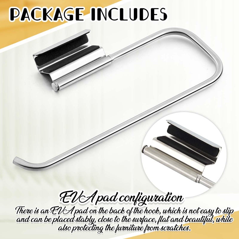 Yaocom 12.4 Inches Cabinet Door Paper Towel Holder Camper Under Sink No Drilling Paper Towel Storage and Dispenser for RV Kitchen Bathroom Laundry Room, Stainless Steel(Silver,1 Pcs) - Image 4