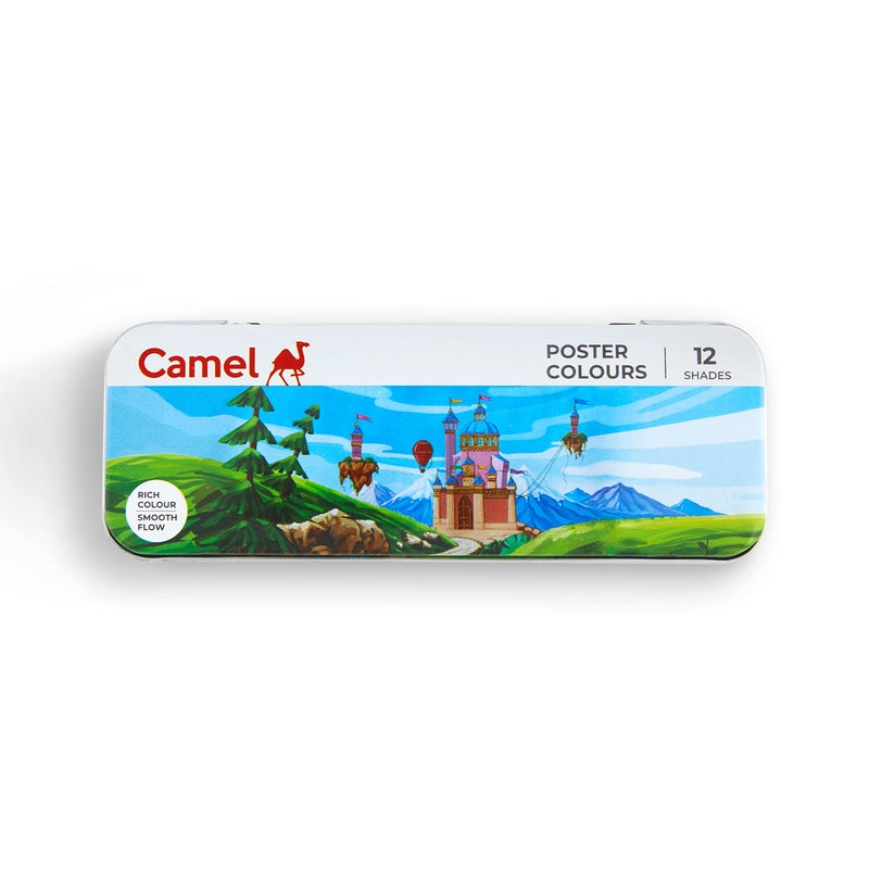 Camlin Camel Student Poster Color - 10ml each, 12 Shades - Image 1